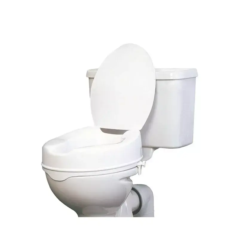 High raising toilet seat PDS CARE AR-115 AT51202, white, adjustable height 150 mm, lockable, max load 180 kg