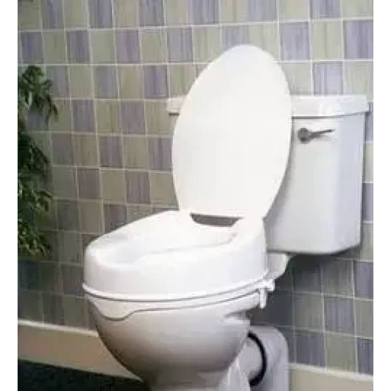 High raising toilet seat PDS CARE AR-115 AT51202, white, adjustable height 150 mm, lockable, max load 180 kg