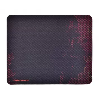 Mouse pad ESPERANZA EGP101R — gaming polyester, size S 250×200×2 mm, non-slip base, orange patterned surface