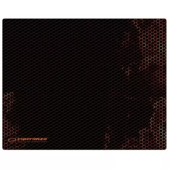 Mouse pad ESPERANZA EGP101R — gaming polyester, size S 250×200×2 mm, non-slip base, orange patterned surface