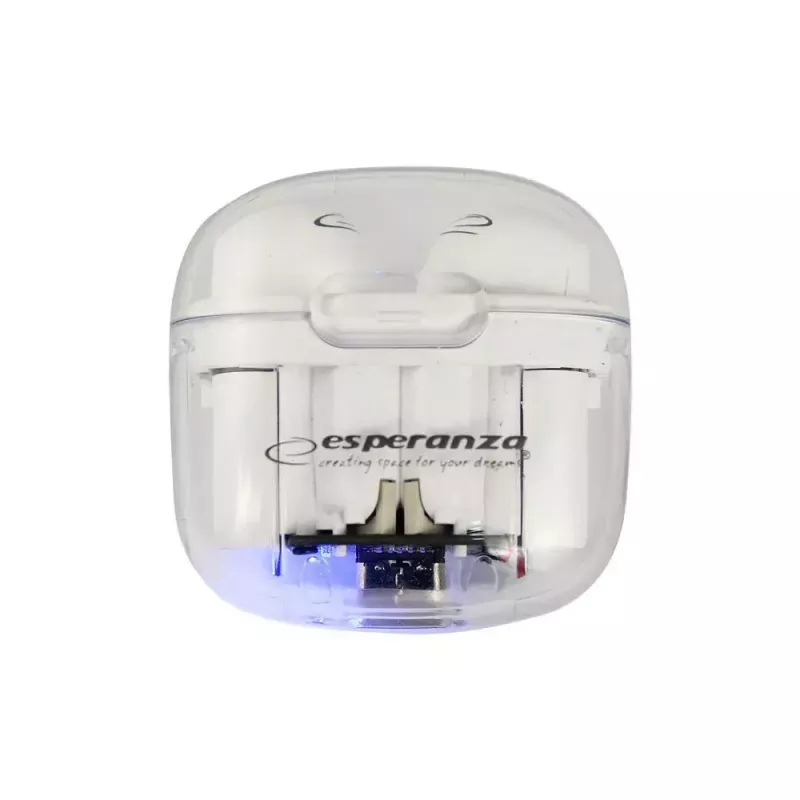 Wireless in-ear headphones ESPERANZA EH237W — Bluetooth 5.3, touch control, 3–4 h battery, white
