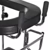 Rehabilitation high walker ActionMed B200AM — standing support with seat, 4 wheels, adjustable height 100–125 cm, max load 120 kg, frame width 65 cm