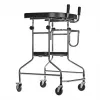 Rehabilitation high walker ActionMed B200AM — standing support with seat, 4 wheels, adjustable height 100–125 cm, max load 120 kg, frame width 65 cm