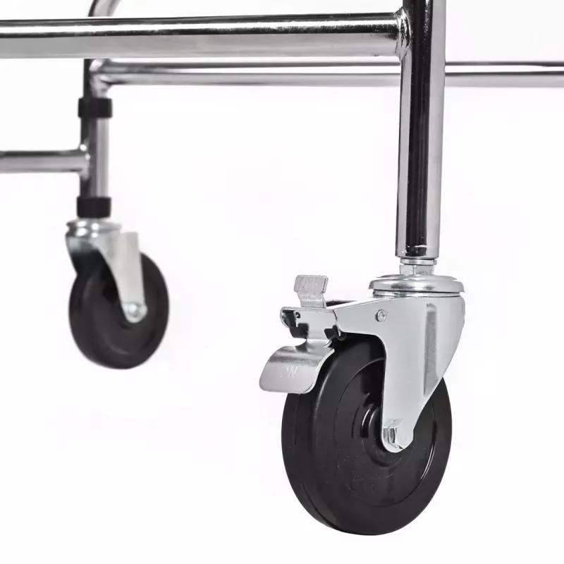Rehabilitation high walker ActionMed B200AM — standing support with seat, 4 wheels, adjustable height 100–125 cm, max load 120 kg, frame width 65 cm