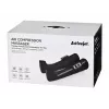 Lymphatic compression massager for legs ActiveJet ACM-PLUS-A1 S — battery 25 W, built-in battery, 330×840×60 mm, black/orange
