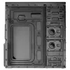 PC case Akyga AK939BL Midi Tower — ATX/Micro-ATX support, 3×3.5 inch + 3×2.5 inch bays, GPU up to 385 mm, USB 2.0
