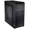 PC case Akyga AK939BL Midi Tower — ATX/Micro-ATX support, 3×3.5 inch + 3×2.5 inch bays, GPU up to 385 mm, USB 2.0