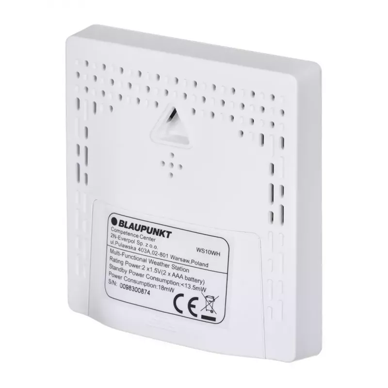 Weather station BLAUPUNKT WS10WH — wireless indoor/outdoor temperature and humidity monitor