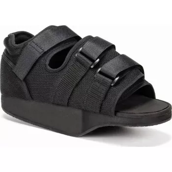 Post-operative shoe MDH Size S Black — protective medical post-op footwear, synthetic upper, EVA outsole