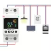 Single-phase energy consumption meter QOLTEC 50981 DIN35 230V 50Hz