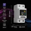 Single-phase energy consumption meter QOLTEC 50981 DIN35 230V 50Hz