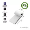Thermal receipt roll QOLTEC 57 x 30 mm 55 g/m² BPA-free, core 17 mm, 10 pcs