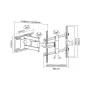 TV wall bracket Cabletech LEC-UCH0205 for 37–70 inch screens, VESA 600x400, load 60 kg, black