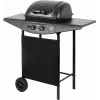 Gas grill TEESA TSA0080 — 2 burners, portable outdoor barbecue