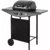 Gas grill TEESA TSA0080 — 2 burners, portable outdoor barbecue