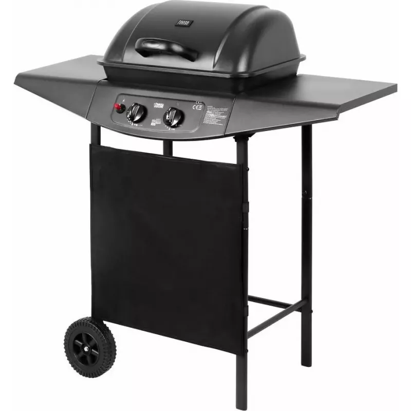 Gas grill TEESA TSA0080 — 2 burners, portable outdoor barbecue