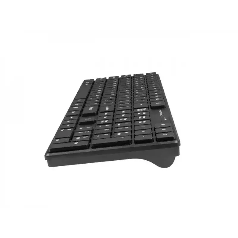 Wireless keyboard and mouse set NATEC Stingray NZB-1440 — RF wireless, full-size 108-key QWERTY, US English, black