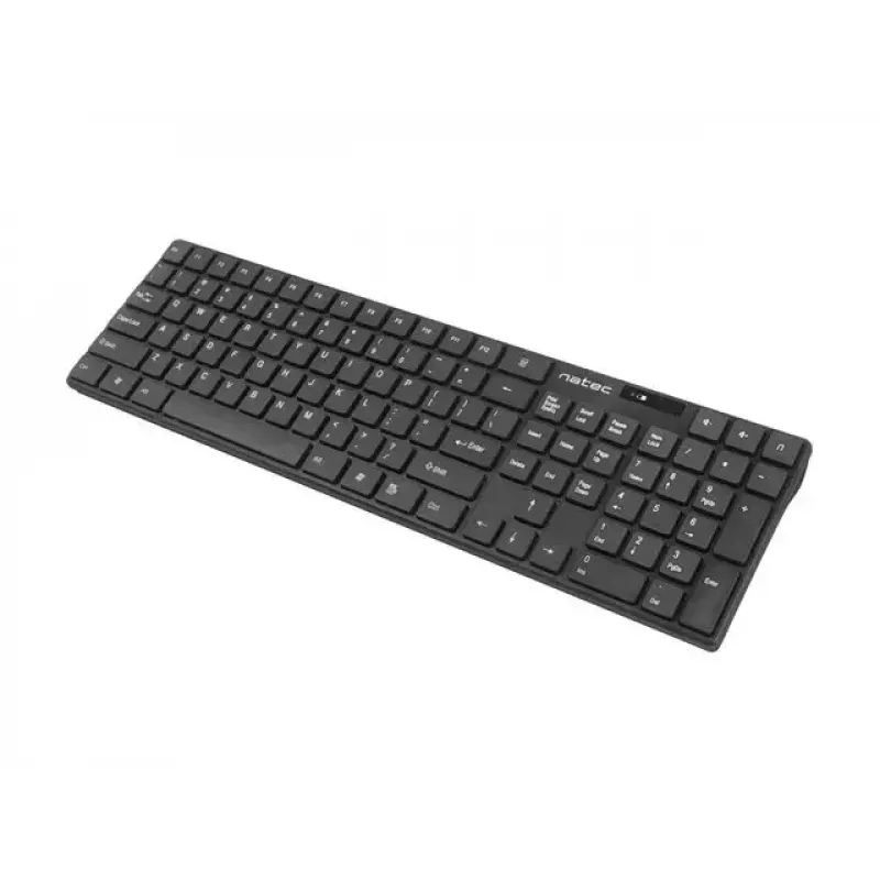 Wireless keyboard and mouse set NATEC Stingray NZB-1440 — RF wireless, full-size 108-key QWERTY, US English, black