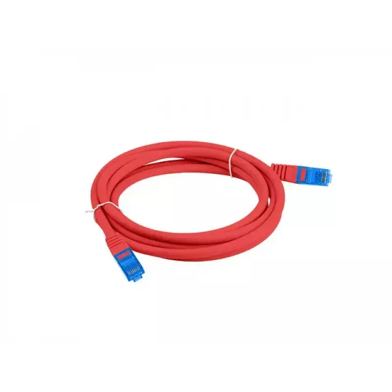 LANBERG RJ-45 Cat6a patch cable PCF6A-10CC-0100-R, 1 m, S/FTP, CCA, LSZH, red