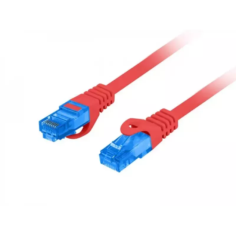 LANBERG RJ-45 Cat6a patch cable PCF6A-10CC-0100-R, 1 m, S/FTP, CCA, LSZH, red