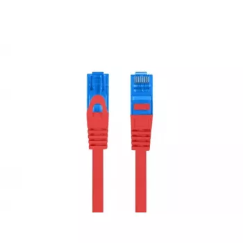 LANBERG RJ-45 Cat6a patch cable PCF6A-10CC-0100-R, 1 m, S/FTP, CCA, LSZH, red