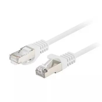 Ethernet patch cable LANBERG PCF6-20CC-0100-W Cat6 U/UTP 1 m, CCA conductor, 250 MHz, white