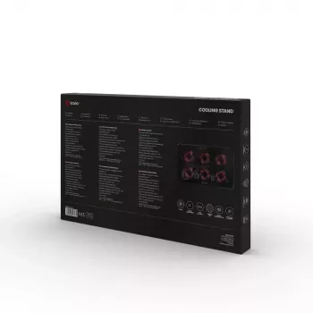 Laptop cooling pad SAVIO COS-01 with 6 backlit fans 2000 RPM, USB 2.0, for up to 17.3 inch screens
