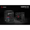 CPU air cooler SAVIO Vortex X2 Black – 120 mm fan, height 157 mm, PWM, LGA 2066 compatible