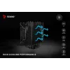 CPU air cooler SAVIO Vortex X2 Black – 120 mm fan, height 157 mm, PWM, LGA 2066 compatible