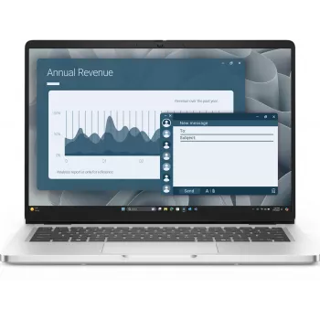 Laptop Dell Pro 14 PC14255 — AMD Ryzen AI 7 PRO 350, 14 inch (1920×1200) Full HD+, 16GB DDR5, 1TB SSD, Windows 11 Pro, Platinum