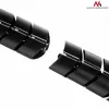 Cable organizer MACLEAN MC-768B — desk-mounted black cable management tray