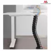 Cable organizer MACLEAN MC-768B — desk-mounted black cable management tray