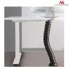Cable organizer MACLEAN MC-768B — desk-mounted black cable management tray
