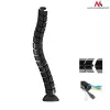 Cable organizer MACLEAN MC-768B — desk-mounted black cable management tray