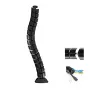 Cable organizer MACLEAN MC-768B — desk-mounted black cable management tray