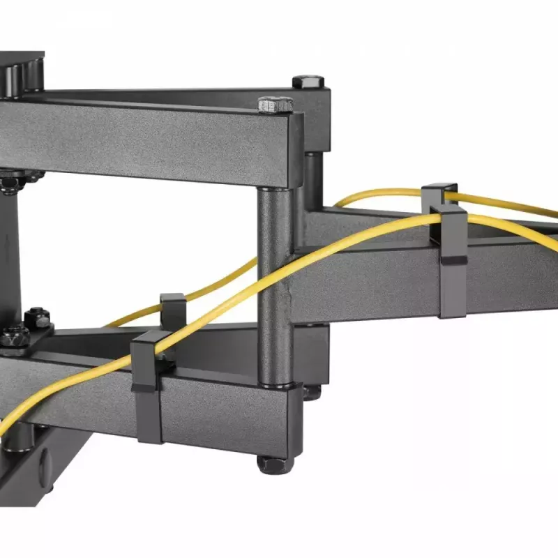 Wall TV bracket MACLEAN MC-881 for 37–85 inch TVs, VESA up to 600x400, load 60 kg, black
