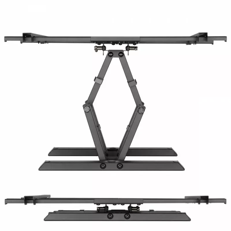 Wall TV bracket MACLEAN MC-881 for 37–85 inch TVs, VESA up to 600x400, load 60 kg, black