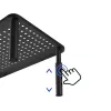 Laptop stand MACLEAN MC-946 for 13–32 inch devices, 3-level height (11/13/15 cm), drawer, black, up to 20 kg