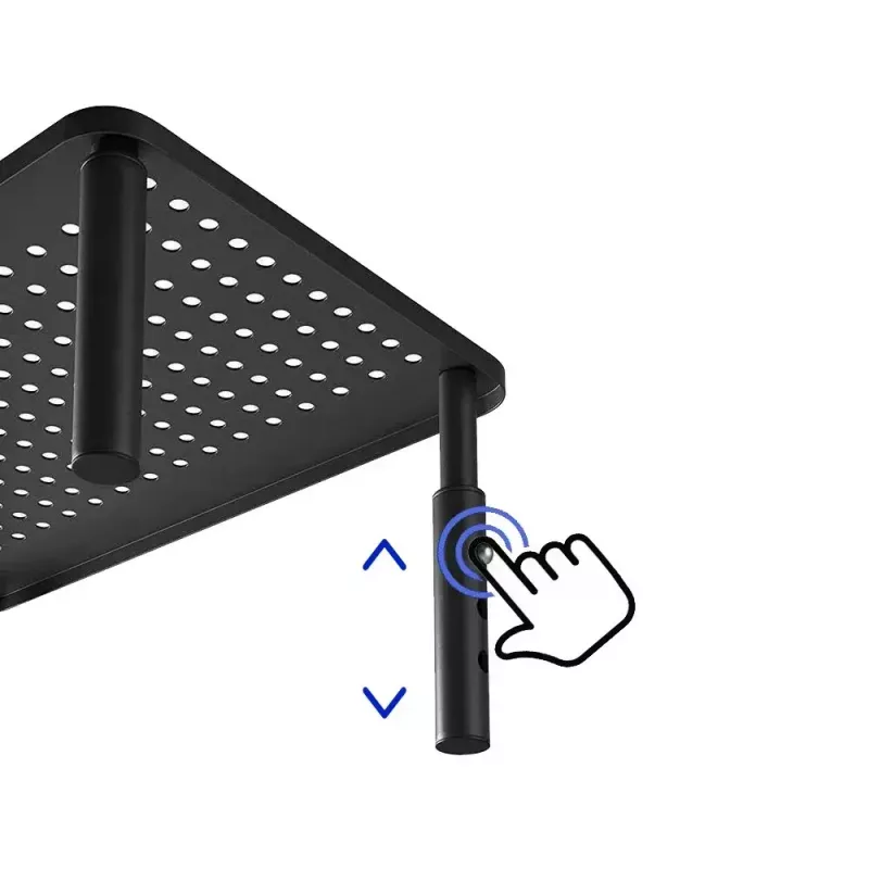 Laptop stand MACLEAN MC-946 for 13–32 inch devices, 3-level height (11/13/15 cm), drawer, black, up to 20 kg