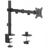 Monitor desk mount MACLEAN MC-753N for 17–32 inch screens, VESA 75x75 / 100x100, max 9 kg, tilt ±45°, swivel ±180°, height adjustable
