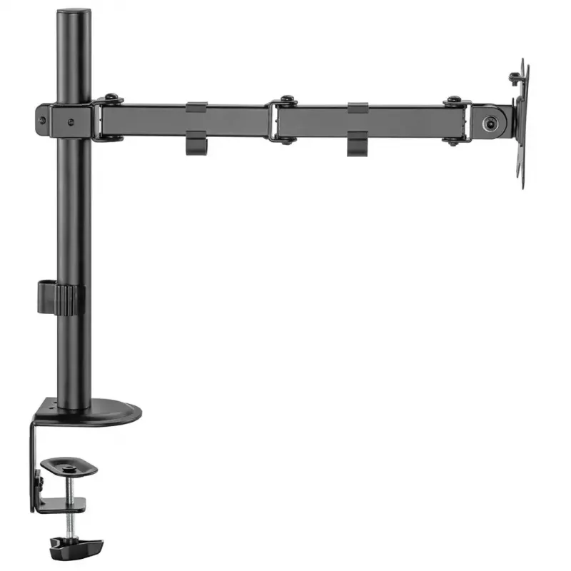 Monitor desk mount MACLEAN MC-753N for 17–32 inch screens, VESA 75x75 / 100x100, max 9 kg, tilt ±45°, swivel ±180°, height adjustable