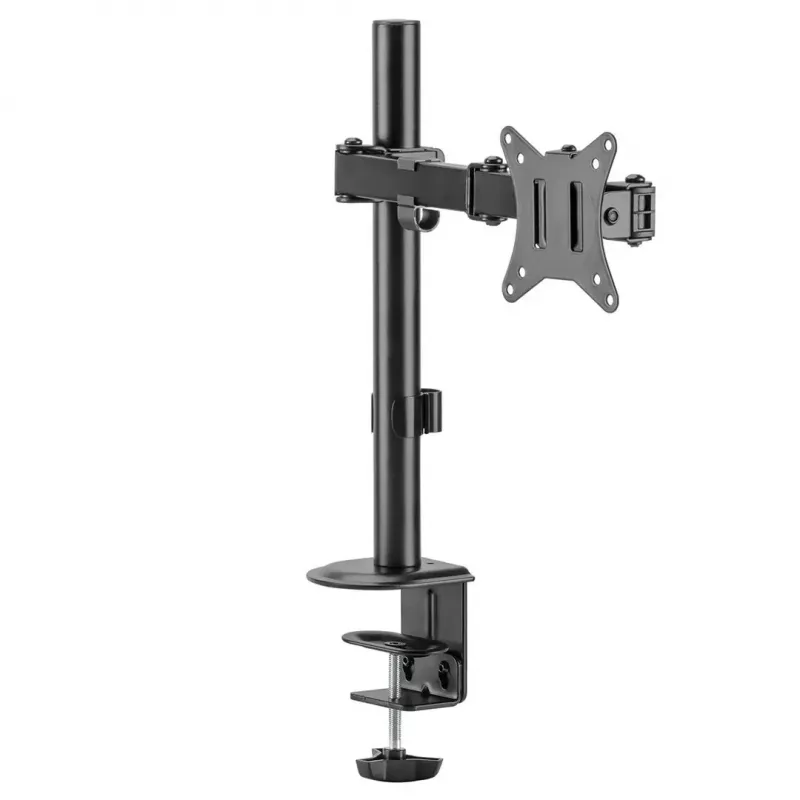 Monitor desk mount MACLEAN MC-753N for 17–32 inch screens, VESA 75x75 / 100x100, max 9 kg, tilt ±45°, swivel ±180°, height adjustable