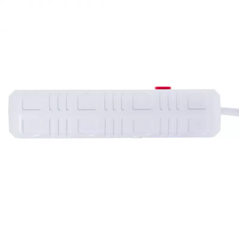 Power strip MACLEAN MCE393 W — 4 sockets + 3×USB, 110–240V, 2.1A USB, 2500W, 3 m, white