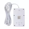 Power strip MACLEAN MCE393 W — 4 sockets + 3×USB, 110–240V, 2.1A USB, 2500W, 3 m, white