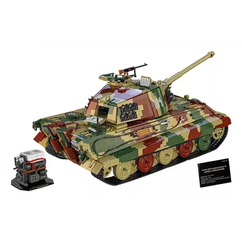 Construction toy tank Cobi Tiger II King Tiger scale 1:12 model