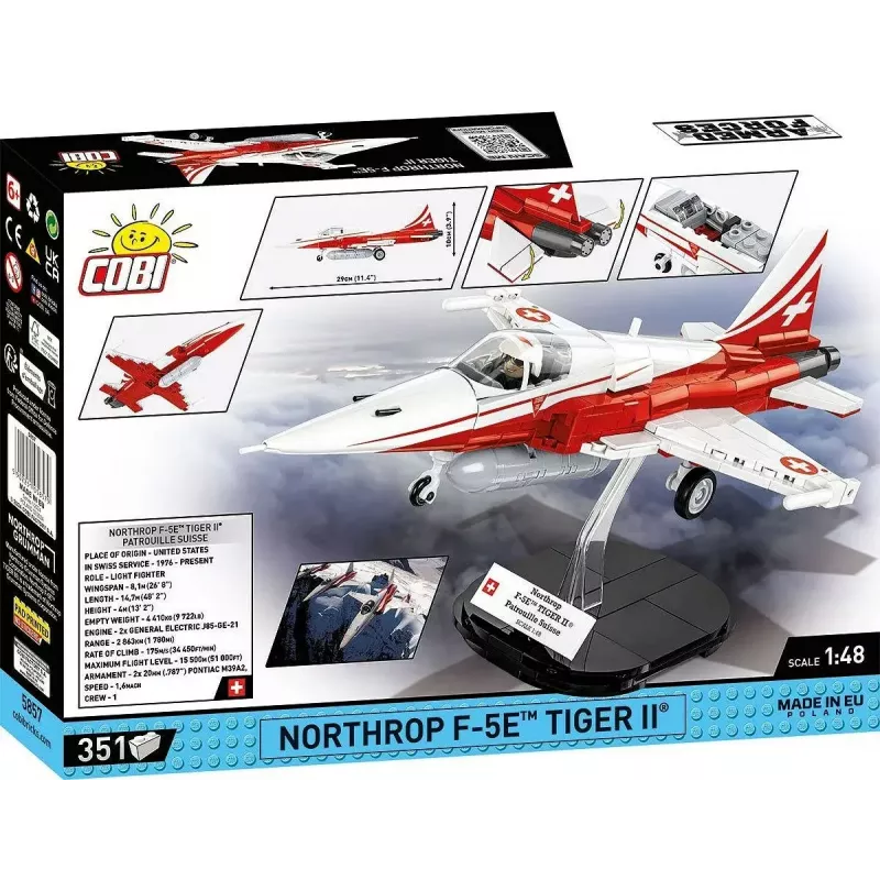 Construction toy Cobi Northrop F-5E Tiger II model 5857 building blocks set