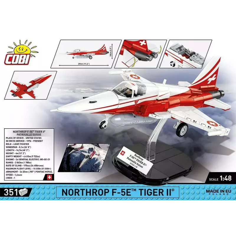 Construction toy Cobi Northrop F-5E Tiger II model 5857 building blocks set