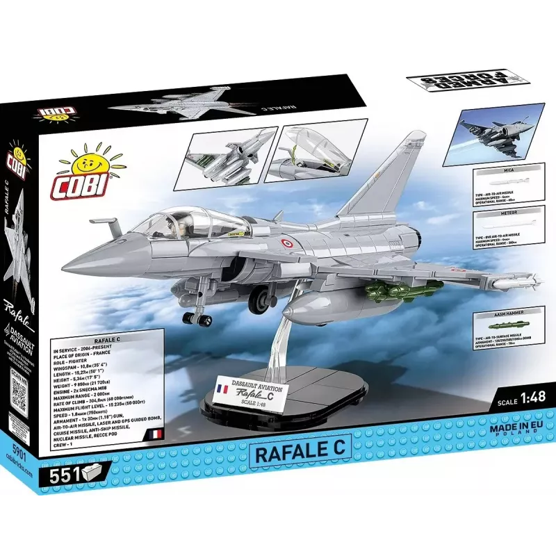 Construction Blocks set Cobi Rafale C 551 pieces model COBl-5901