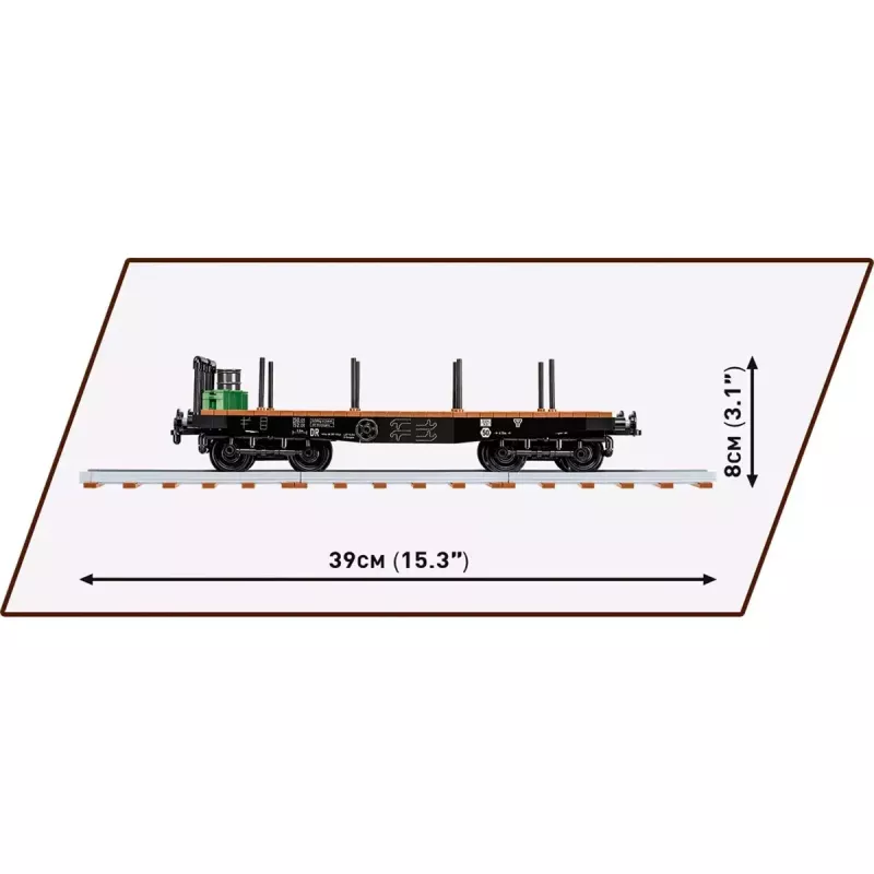 Construction toy Cobi heavy platform truck model COBI-6284, scale 1:35