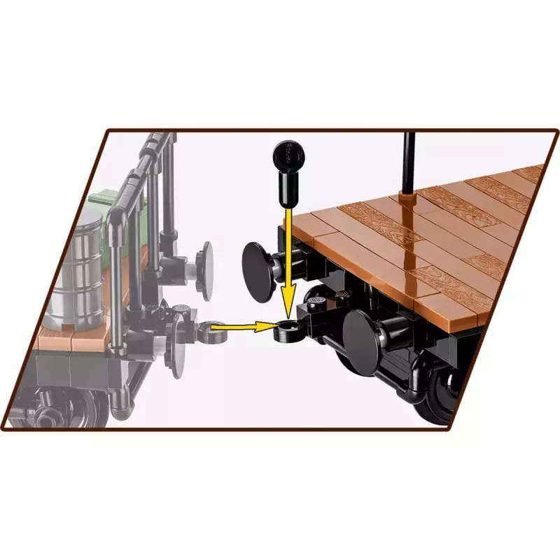 Construction toy Cobi heavy platform truck model COBI-6284, scale 1:35